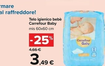 Carrefour Carrefour Telo Igienico Bebe offerta