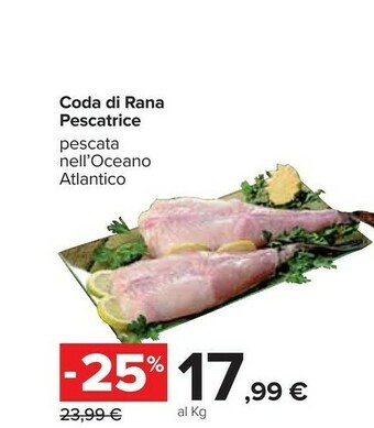 Carrefour Coda Di Rana Pescatrice Pescata Nell'oceano Atlantico offerta