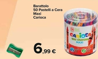 Carrefour Carioca Barattolo 50 Pastelli A Cera offerta