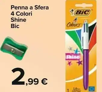 Carrefour Bic 4 Colori Shine - 1 Pezzo offerta