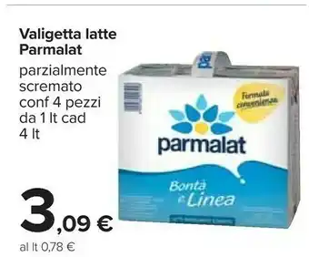 Carrefour Parmalat Valigetta Latte offerta