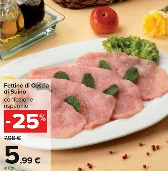 Carrefour Fettine Di Coscia Di Suino offerta