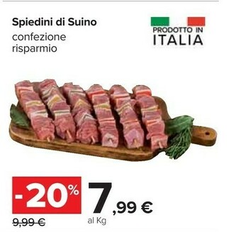 Carrefour Spiedini Di Suino offerta