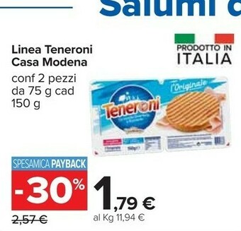 Carrefour Casa Modena Teneroni L'Originale 150 G(ml) offerta