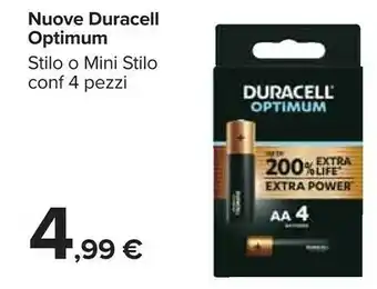 Carrefour Optimum Nuove Duracell offerta