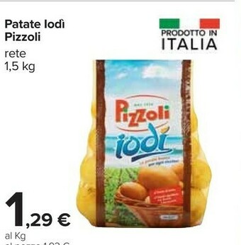 Carrefour Pizzoli Patate Iodì 1500 G(ml) offerta