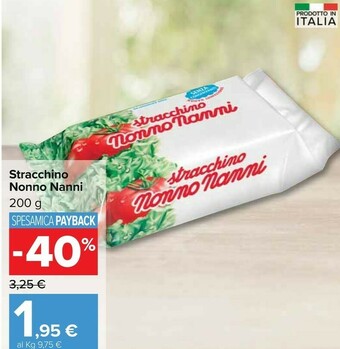 Carrefour Nonno Nanni Stracchino offerta