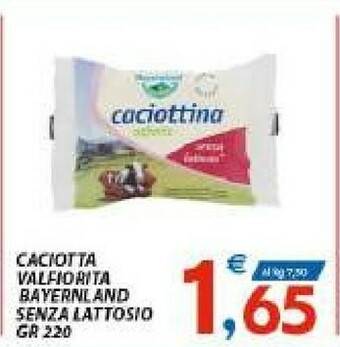 Vivo Supermercati Bayernland Caciotta offerta