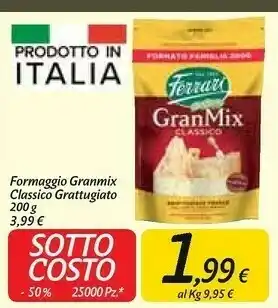 Carrefour Market Ferrari GranMix Classico + Formaggi + Gusto offerta