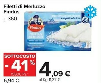Carrefour Market Findus Filetti Di Merluzzo offerta