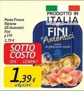 Carrefour Market Fini - Gli Autentici Tortelloni Alla Carne 250 G(ml) offerta