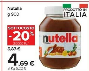 Carrefour Market Ferrero Nutella offerta