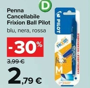 Pilot Penna A Sfera Frixion Ball Cancellabile Blu