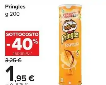 Carrefour Pringles Paprika offerta