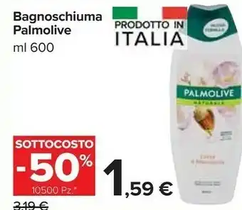 Carrefour Palmolive Naturals Bagnoschiuma 600 Ml offerta