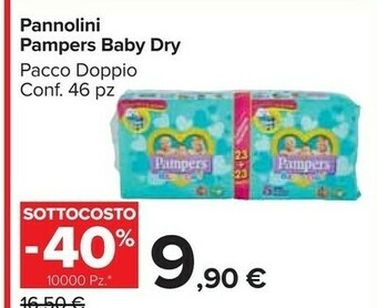 Carrefour Pampers Pannolini Baby Dry offerta