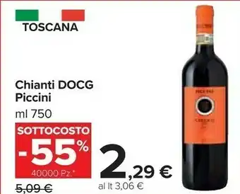 Carrefour Piccini Chianti DOCG offerta