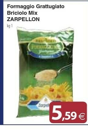 Docks Cash&Carry Zarpellon Formaggio Grattugiato offerta