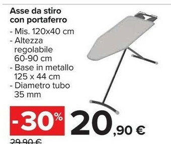 Carrefour Asse Da Stiro Con Portaferro offerta