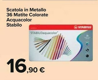 Carrefour Stabilo Aquacolor 36pezzo(i) Pastello Colorato offerta