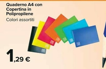 Quaderno A4 Con Copertina I Polopropilene