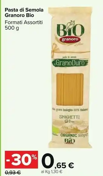Carrefour Market Granoro Spaghetti Ristoranti 14 500 G(ml) offerta