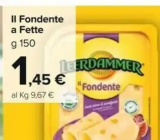 Carrefour Market Leerdammer Il Fondente 150 G(ml) offerta