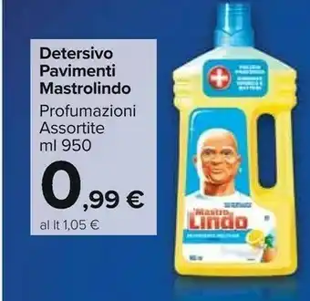 Carrefour Market Mastro lindo Detersivo Pavimenti Con Limone 950ml offerta
