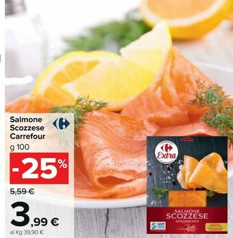 Carrefour Market Carrefour - Salmone Scozzese 100 G(ml) offerta