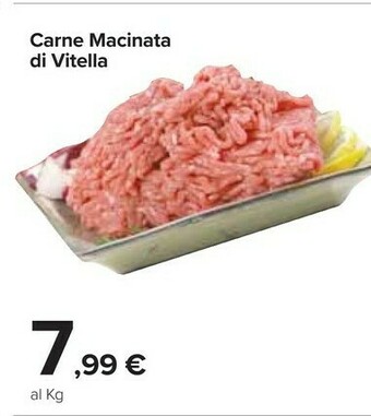 Carrefour Market Carne Macinata Di Vitella offerta