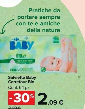 Carrefour Salviette Baby Bio