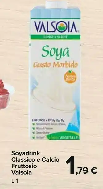 Carrefour Market Valsoia Soya Gusto Morbido offerta