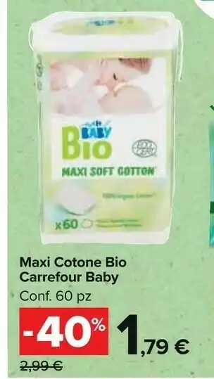 Carrefour Maxi Cotone Bio