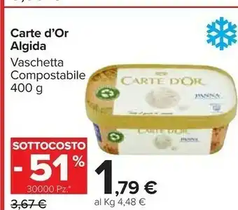 Carrefour Market Algida Carte D'Or Panna 400 G(ml) offerta