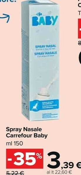 Carrefour Market Carrefour Spray Nasale Baby offerta