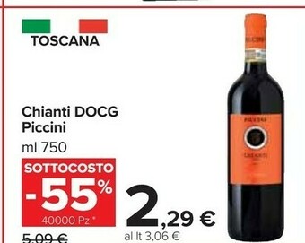 Carrefour Market Piccini - Chianti DOCG 750 G(ml) offerta