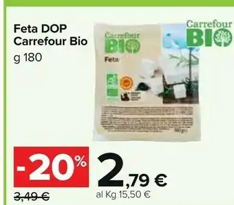 Carrefour Market Carrefour Feta Dop Bio offerta