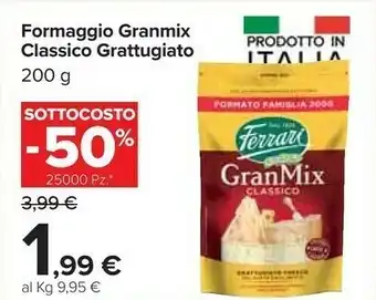 Carrefour Market Ferrari Formaggio Gran Mix Classico Grattugiato offerta