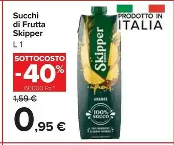 Carrefour Market Zuegg Succhi Di Frutta Skipper offerta