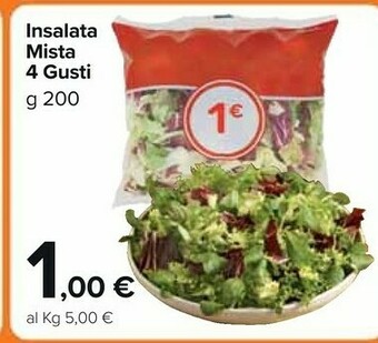 Carrefour Market Insalata Mista 4 Gusti offerta