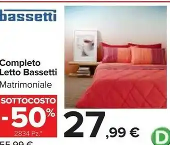 Carrefour Market Bassetti Completo Letto offerta