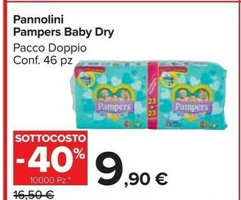 Carrefour Market Pampers Pannolini Baby Dry offerta