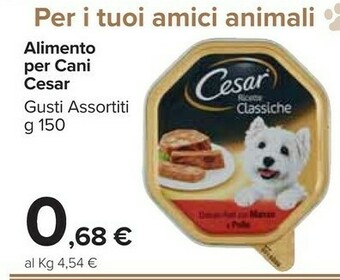 Carrefour Market Cesar Alimento Per Cani offerta