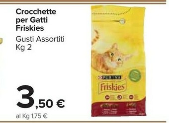 Carrefour Market Purina Crocchette Per Gatti Friskies offerta