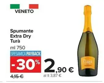 Carrefour Adi apicoltura Tura Spumante Extra Dry offerta