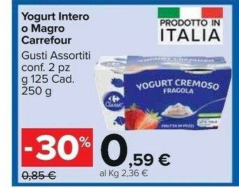Carrefour Carrefour Yogurt Intero O Magro offerta