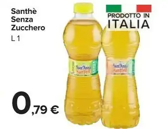 Carrefour Sant'anna SanThè Limone Senza Zucchero 1000 G(ml) offerta