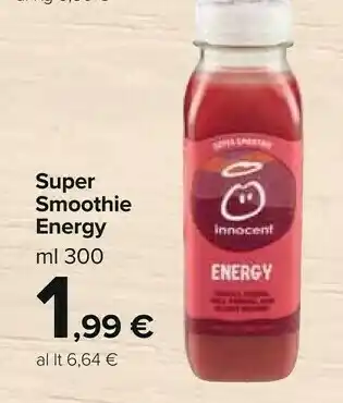 Carrefour Super Smoothie Energy offerta