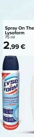 Carrefour Lysoform Spray On The Go offerta