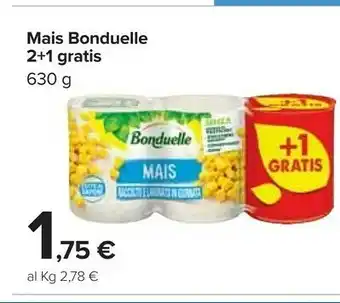 Carrefour Bonduelle Mais offerta